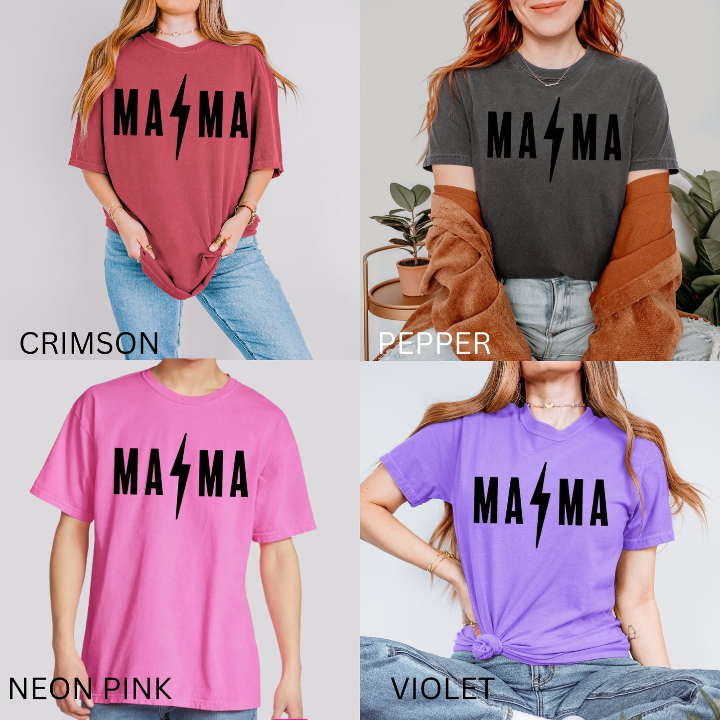 MAMA Bolt Comfort Colors Shirt