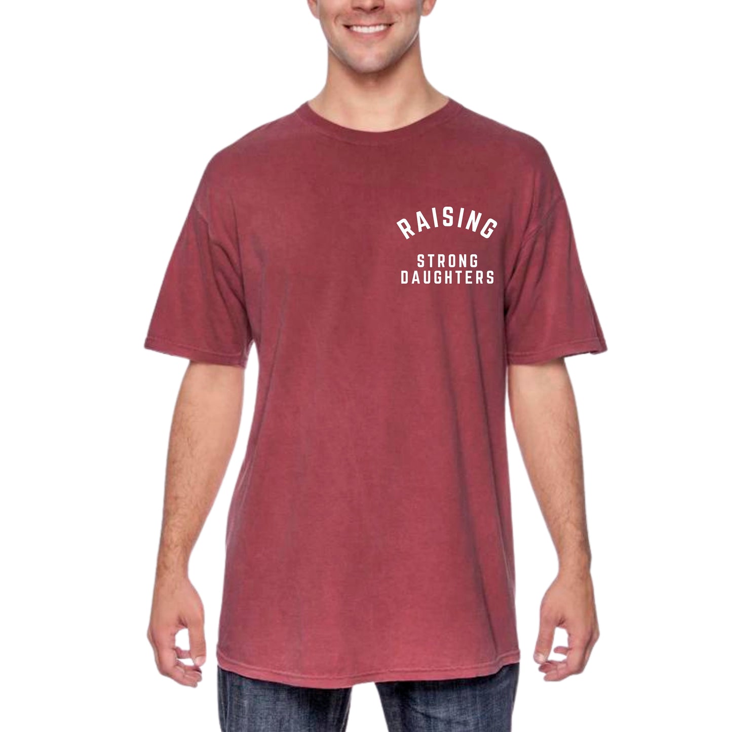 Raising Strong Kids | Raising Strong Daughters | Raising Strong Sons | Men’s Comfort Colors Shirt. Father’s Day Gift. New Dad Gift Birthday