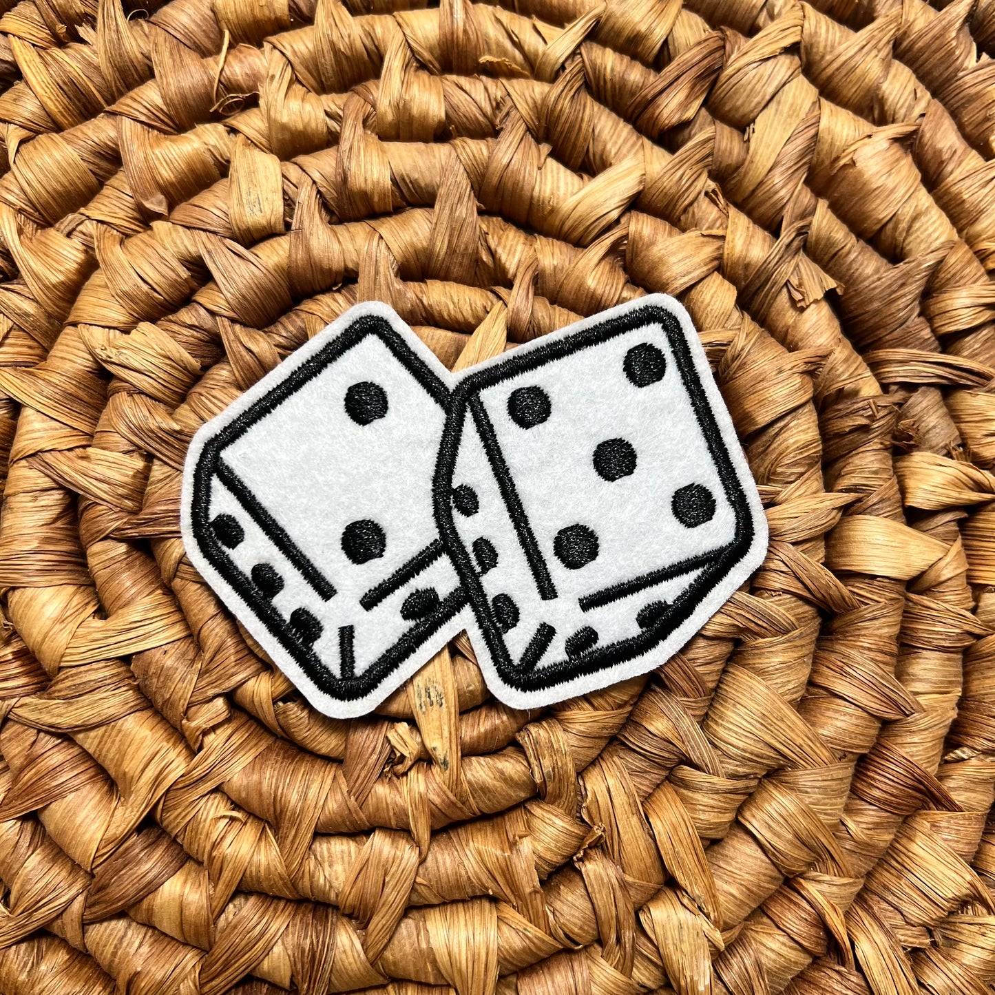 Dice Iron on Patch