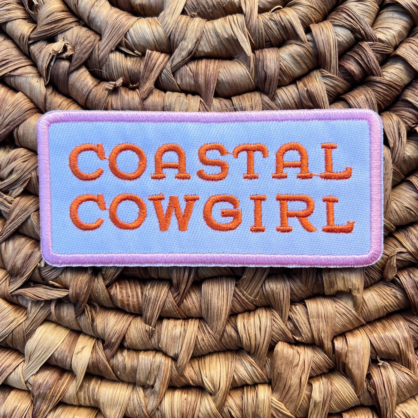 Coastal Cowgirl iron on patch