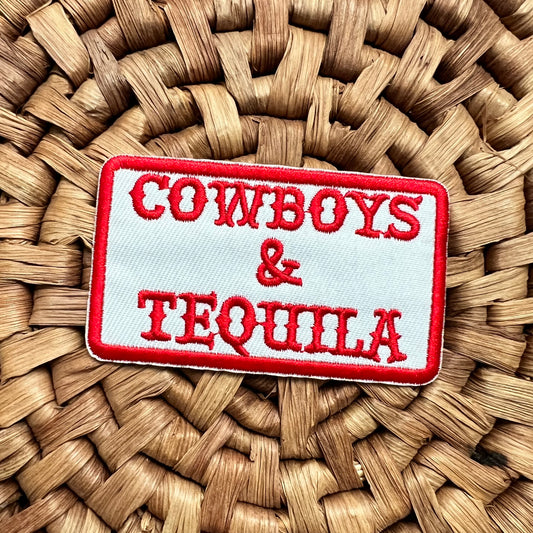 Cowboys & Tequila Iron On Patch