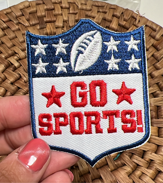 Go Sports Logo Iron On Patch