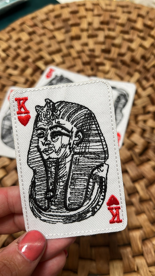 King Card Iron on patch