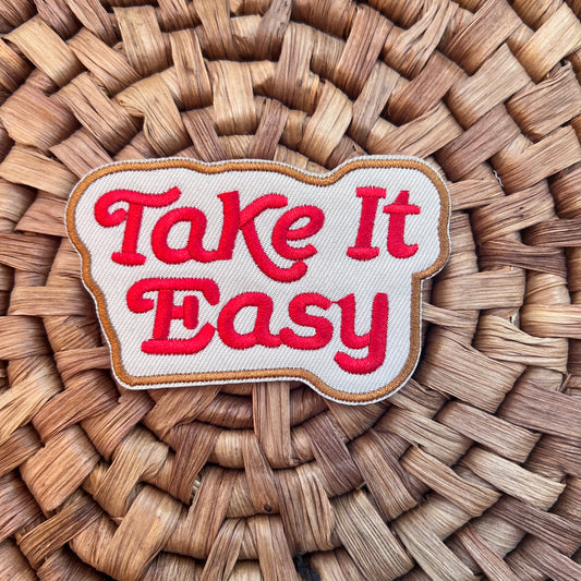 Take It Easy - Iron On Patch