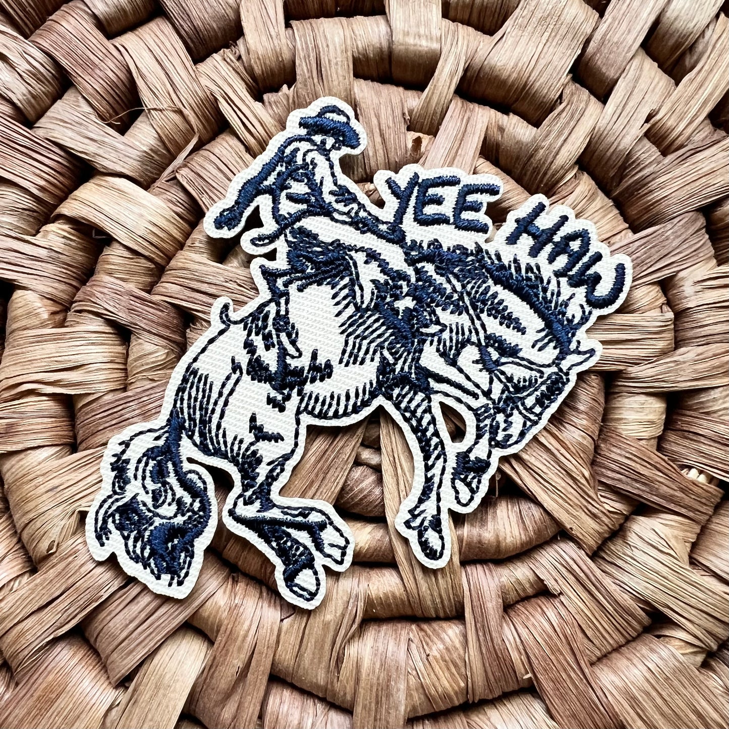 Buckin’ Bronco Iron On Patch