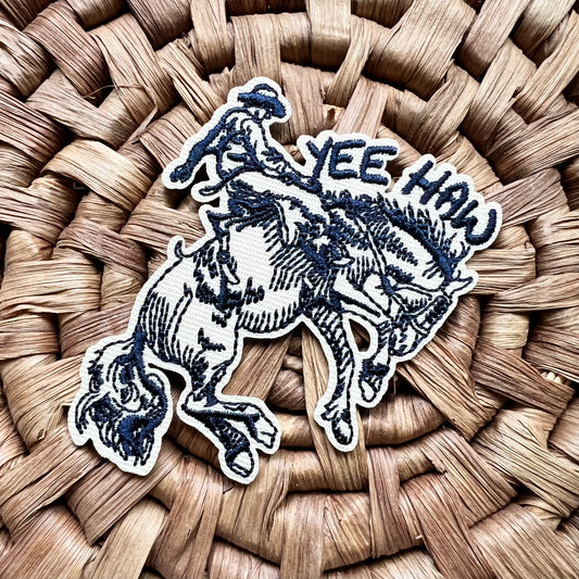 Buckin’ Bronco Iron On Patch