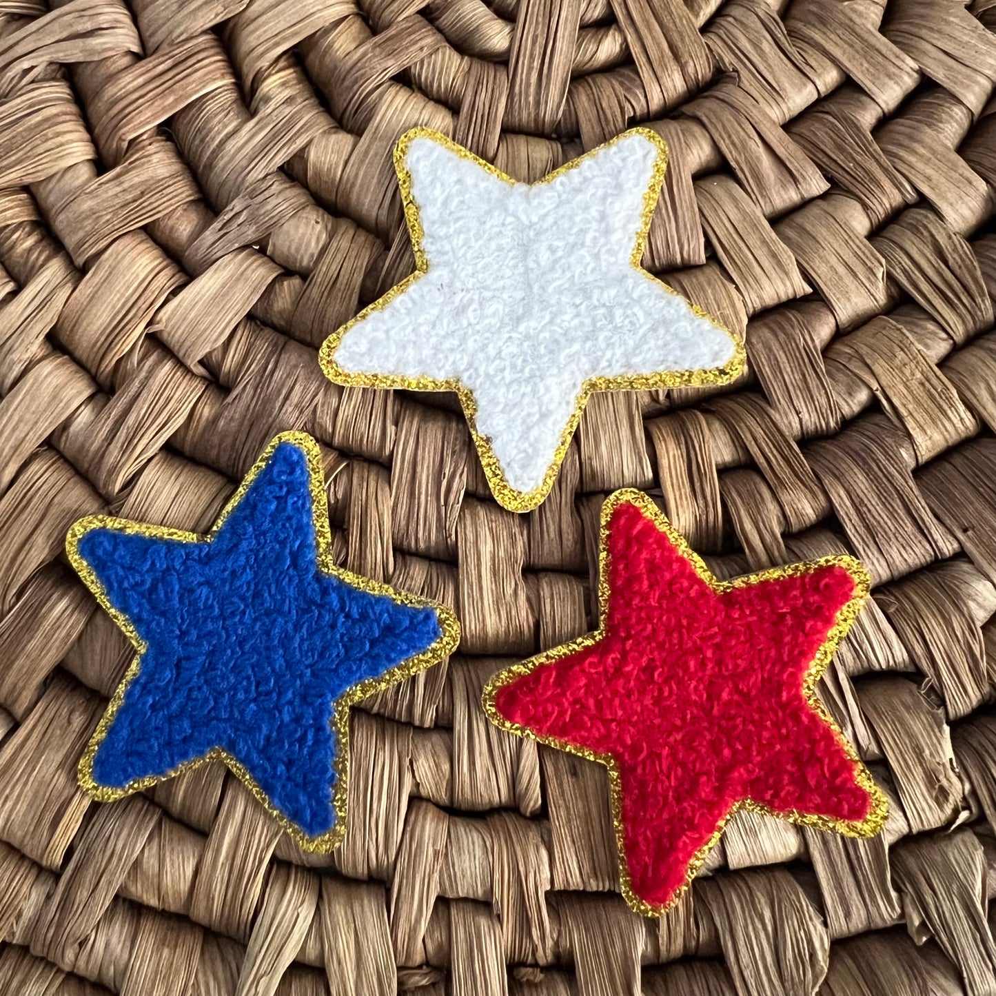 Chenille Star Set - Iron On Patches