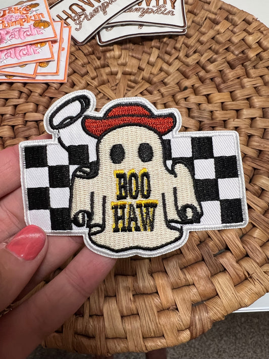 Boo Haw Iron On Patch