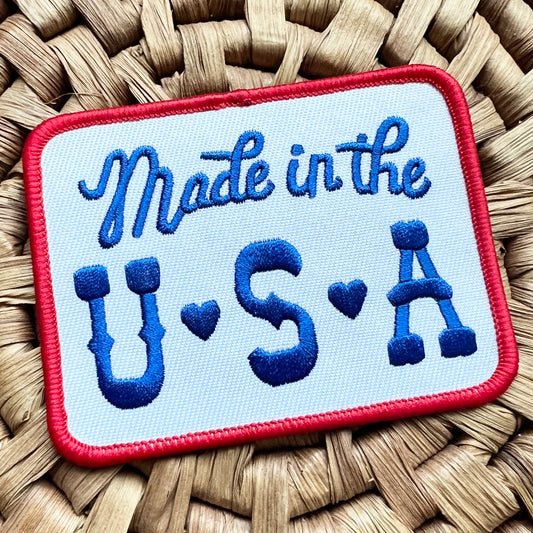 Made In The USA- Iron On Patch