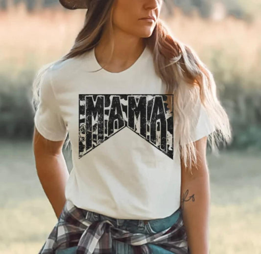 MAMA Tee Cowhide - Comfort Colors