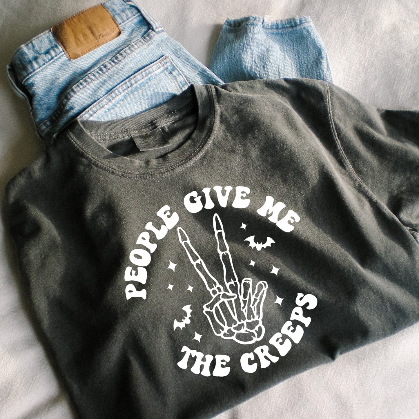 People Give Me the Creeps shirt - halloween shirt -