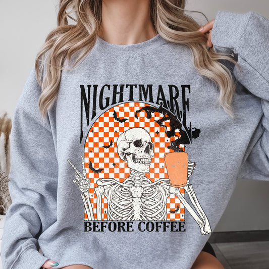 Nightmare Before Coffee - CREWNECK