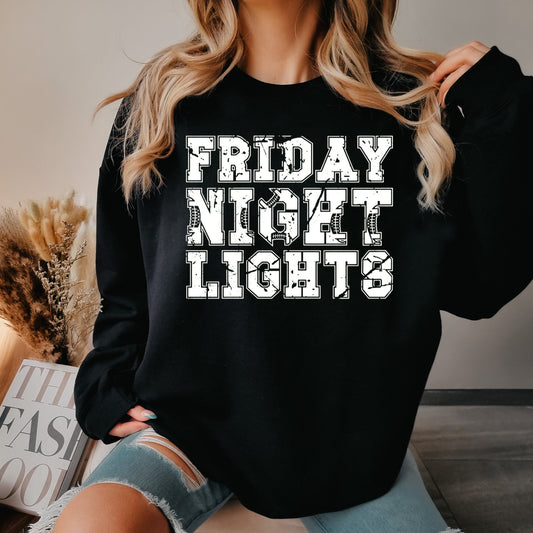 Friday Night Lights Crewneck. Gildan 18000 Crewneck. Fall Sweatshirt Football Apparel.