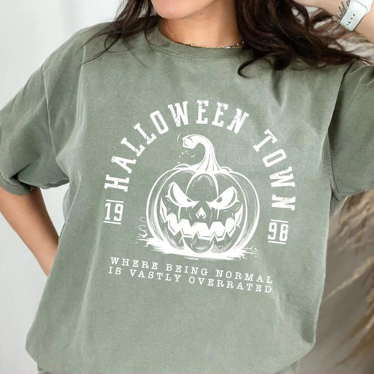 HALLOWEEN TOWN Shirt. Comfort Colors 1717 Shirt. Halloween Apparel.