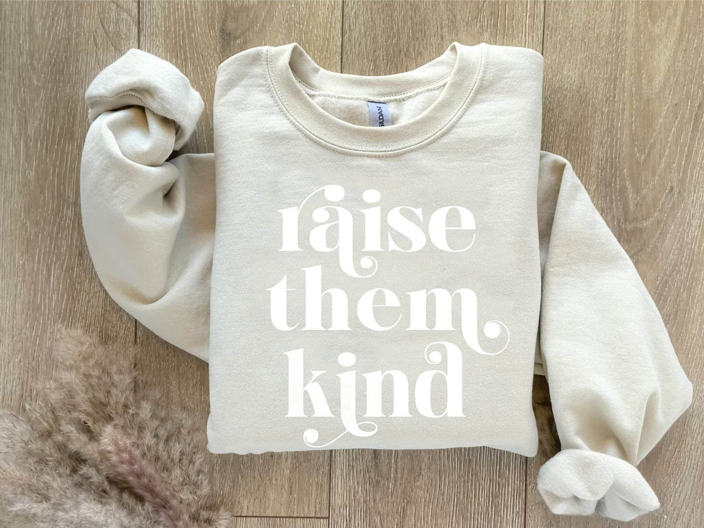 Raise Them Kind - Gildan Crewneck Sweatshirt - Christian Mama Tee. New Mom Gift, Cool Mom Shirt, Mothers Day Gift, Birthday Gift for Mom.