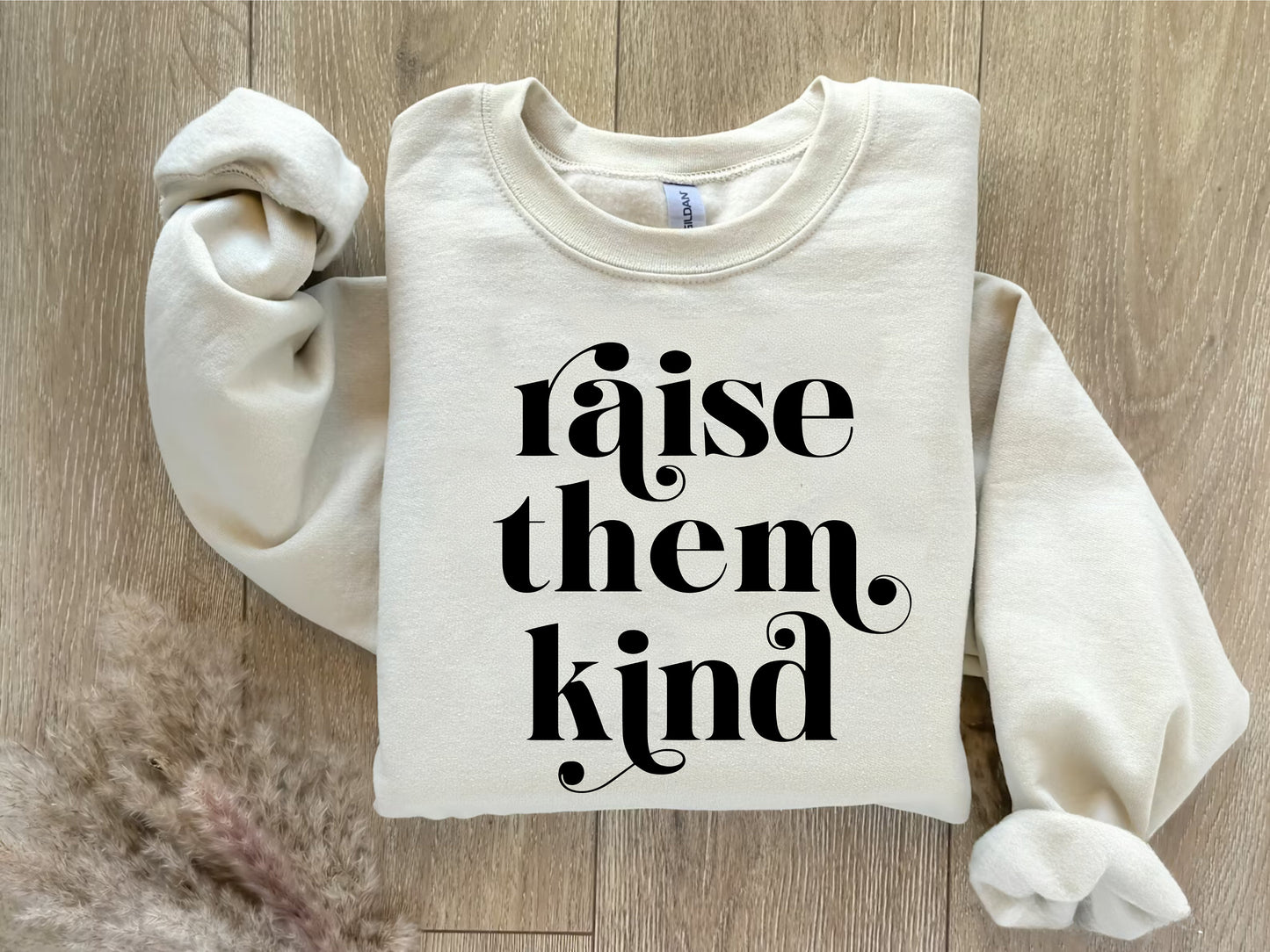 Raise Them Kind - Gildan Crewneck Sweatshirt - Christian Mama Tee. New Mom Gift, Cool Mom Shirt, Mothers Day Gift, Birthday Gift for Mom.