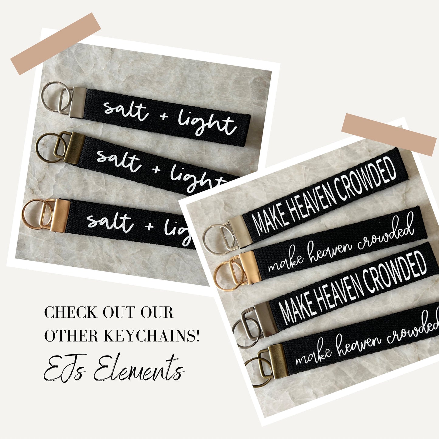 Make Heaven Crowded Christian Keychain