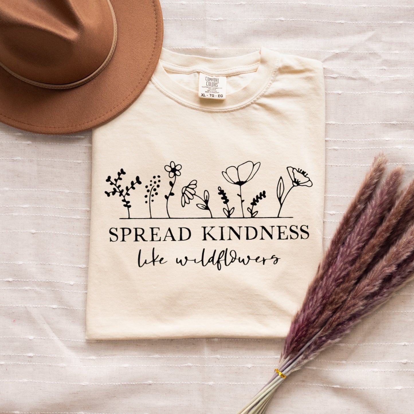 Spread Kindness Like Wildflowers - Comfort Colors. New Mom Gift, Mothers Day Gift, Birthday Gift for Mom, Baby Shower Gift, Teacher gift.