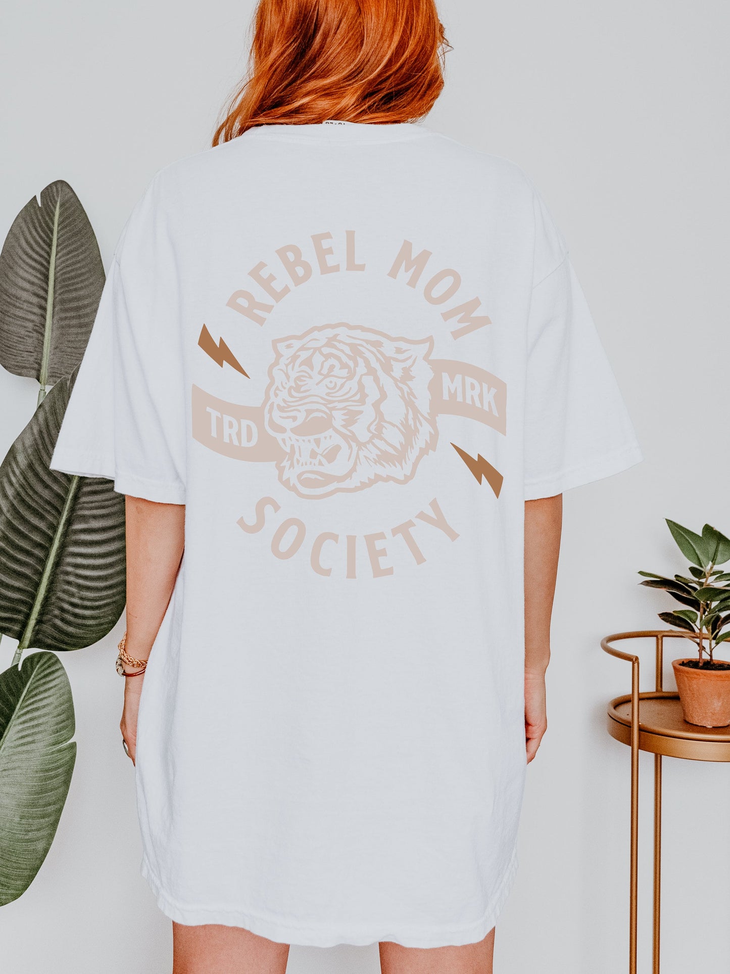 Rebel Mom Society  - Comfort Colors. One Hell of a Mother, Badass Mama, No Rest For The Mothers, Trendy Alternative Mom Tee, New Mom Gift.